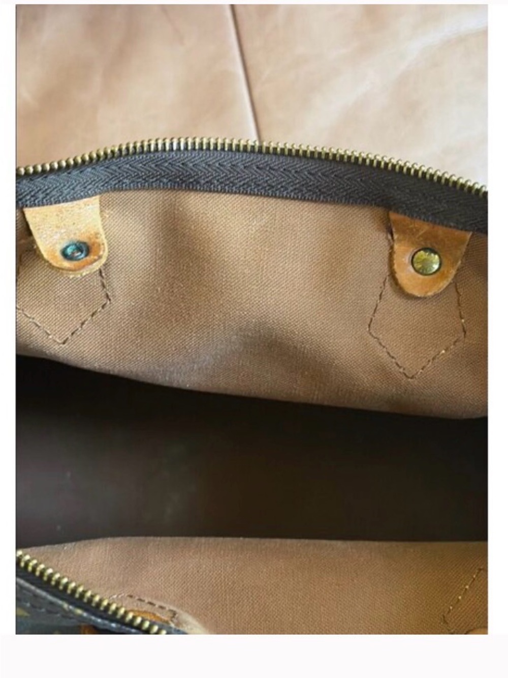 Louis Vuitton Monogram Canvas Tote with Vachetta Leather Handles - Picture 3 of 6